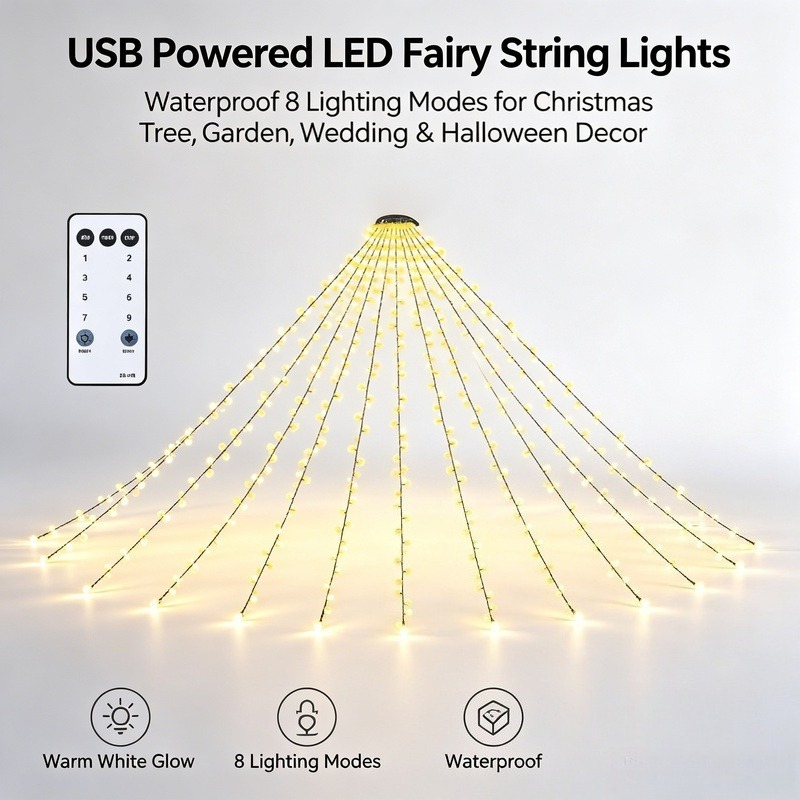 Wedding Lighting And Decor - USB LED Fairy String Lights, Waterproof