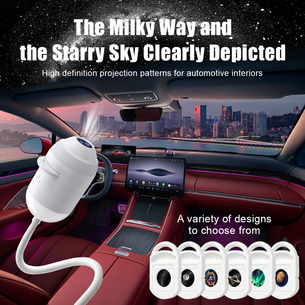 Star Projector Night - Car USB Star Projector Light 3/6/12/24