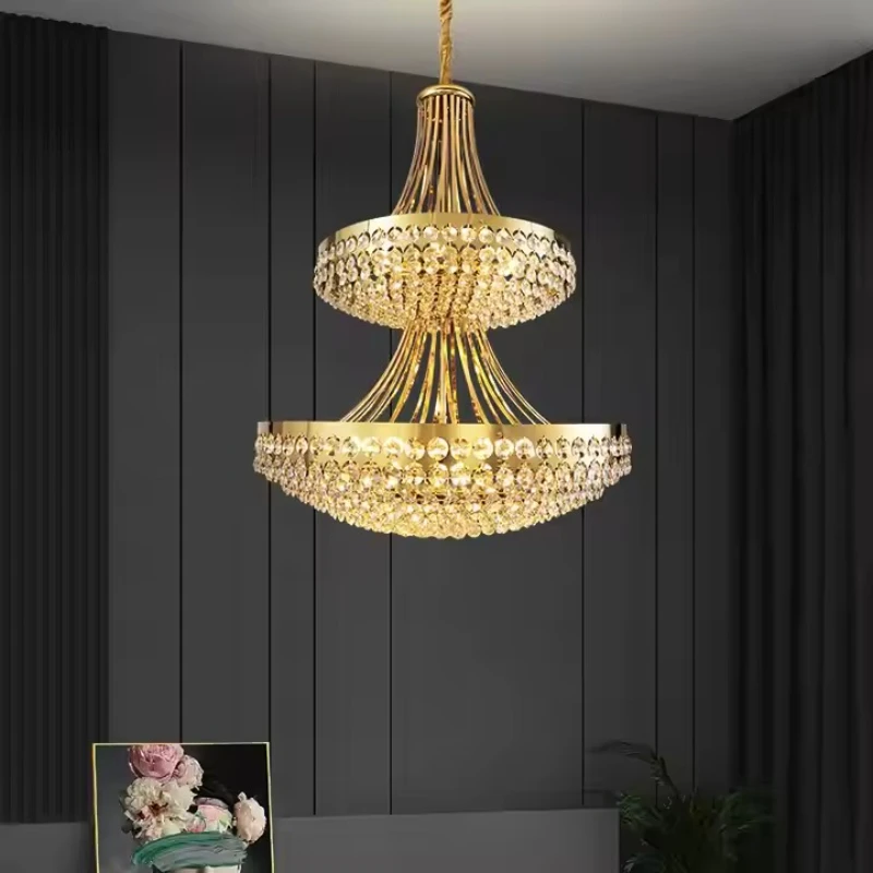 Luxury Gold round Crystal Chan - огляд і ціна Decor Lighting Sales