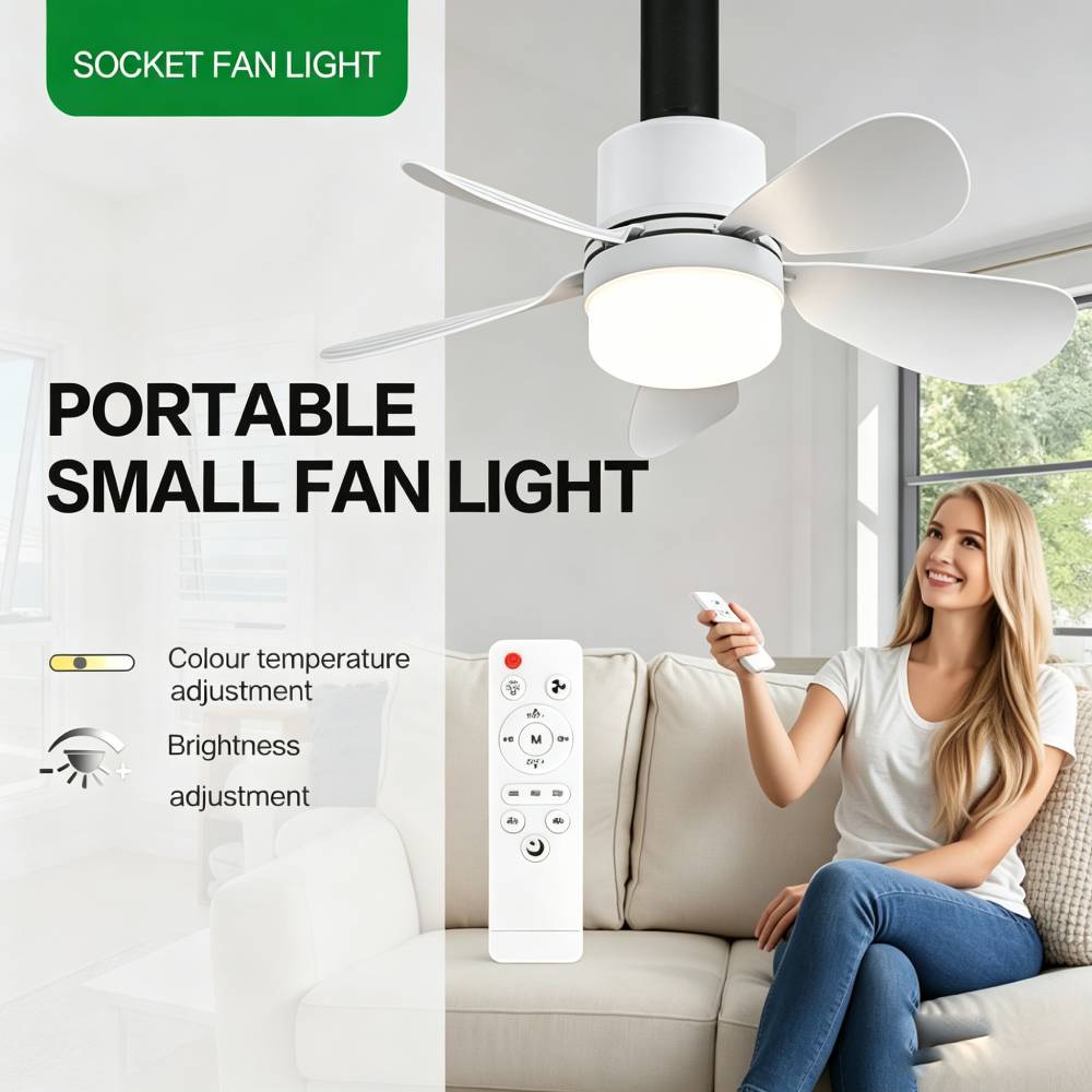 Socket Fan Light with Remote,  - огляд і ціна Lighting Design Decor