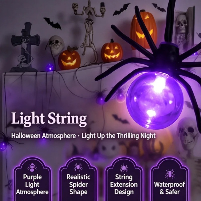 Battery Powered Spider LED Str - огляд і ціна Lighting Decoration Outdoor