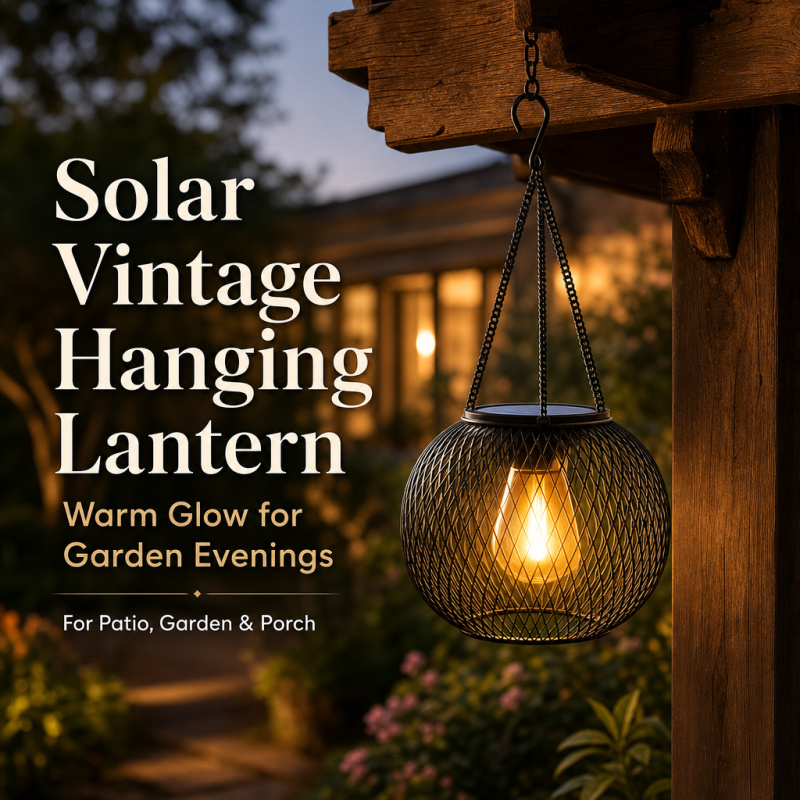 Solar Powered LED Hanging Floo - огляд і ціна Lighting Design Decor