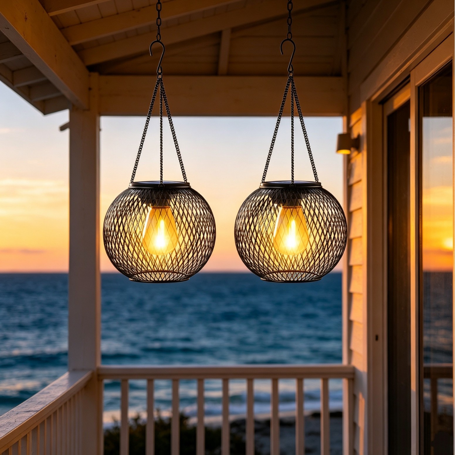 Solar Powered LED Hanging Floo - огляд і ціна Lighting Design Decor