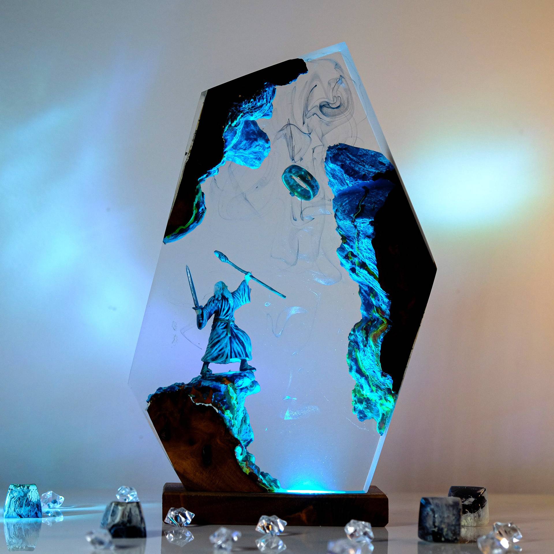 Movie Scence Figure Table Resi - огляд і ціна Lighting Decor Items
