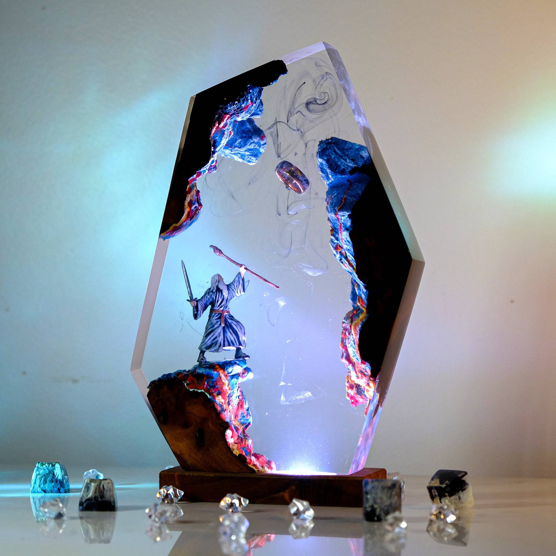 Movie Scence Figure Table Resi - огляд і ціна Lighting Decor Items