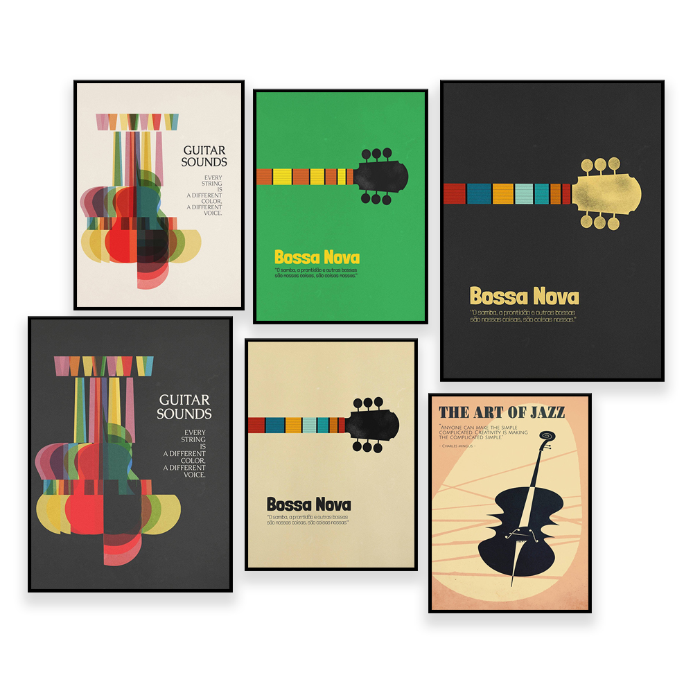 Bossa Nova Poster, Jazz Print, - огляд і ціна Nova Decor & Lighting Vase