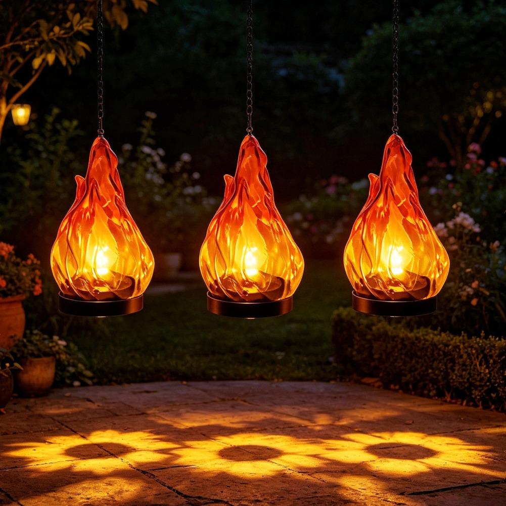 Solar Flame Hanging Lantern Li - огляд і ціна Lighting Decoration Outdoor