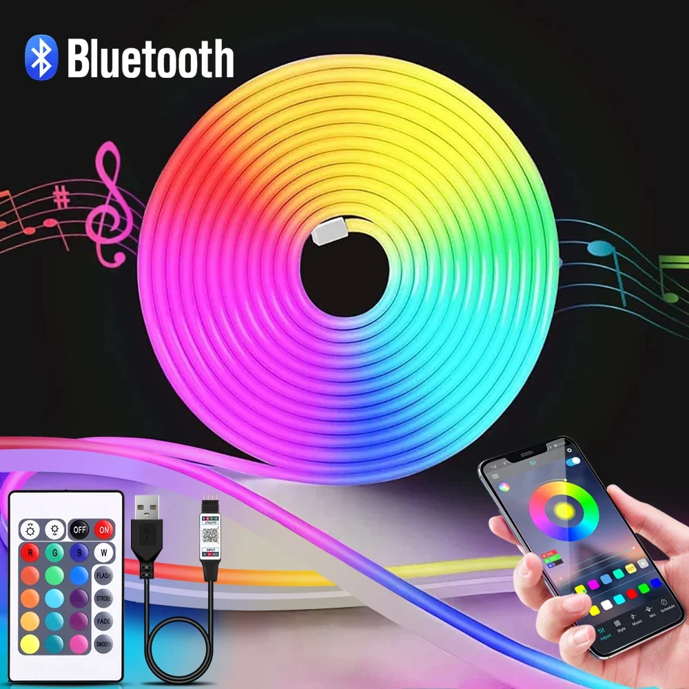 1-5m RGB LED Neon Strip Light  - огляд і ціна Lighting Decor Items