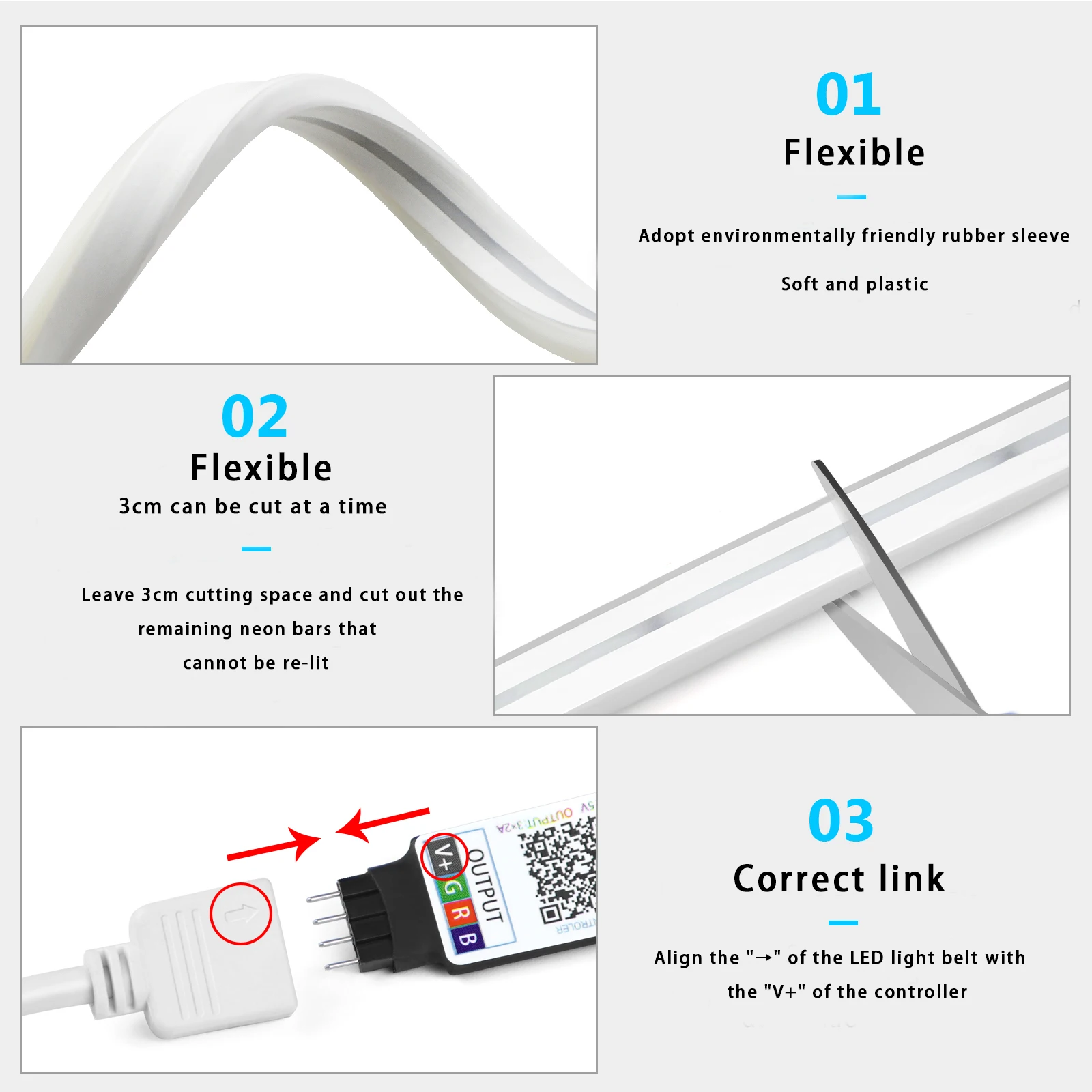 1-5m RGB LED Neon Strip Light  - огляд і ціна Lighting Decor Items